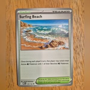QTY 1 Pokemon Surfing Beach Stadium Trainer Card
